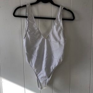 NWT Basta Surf white open back swimsuit